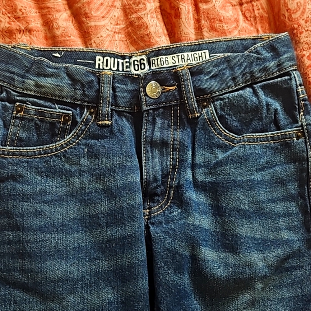 Route 66, straight leg jeans, size 8
